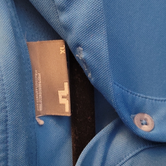 J.Lindeberg Blue Golf Shirt XL - Picture 4 of 5